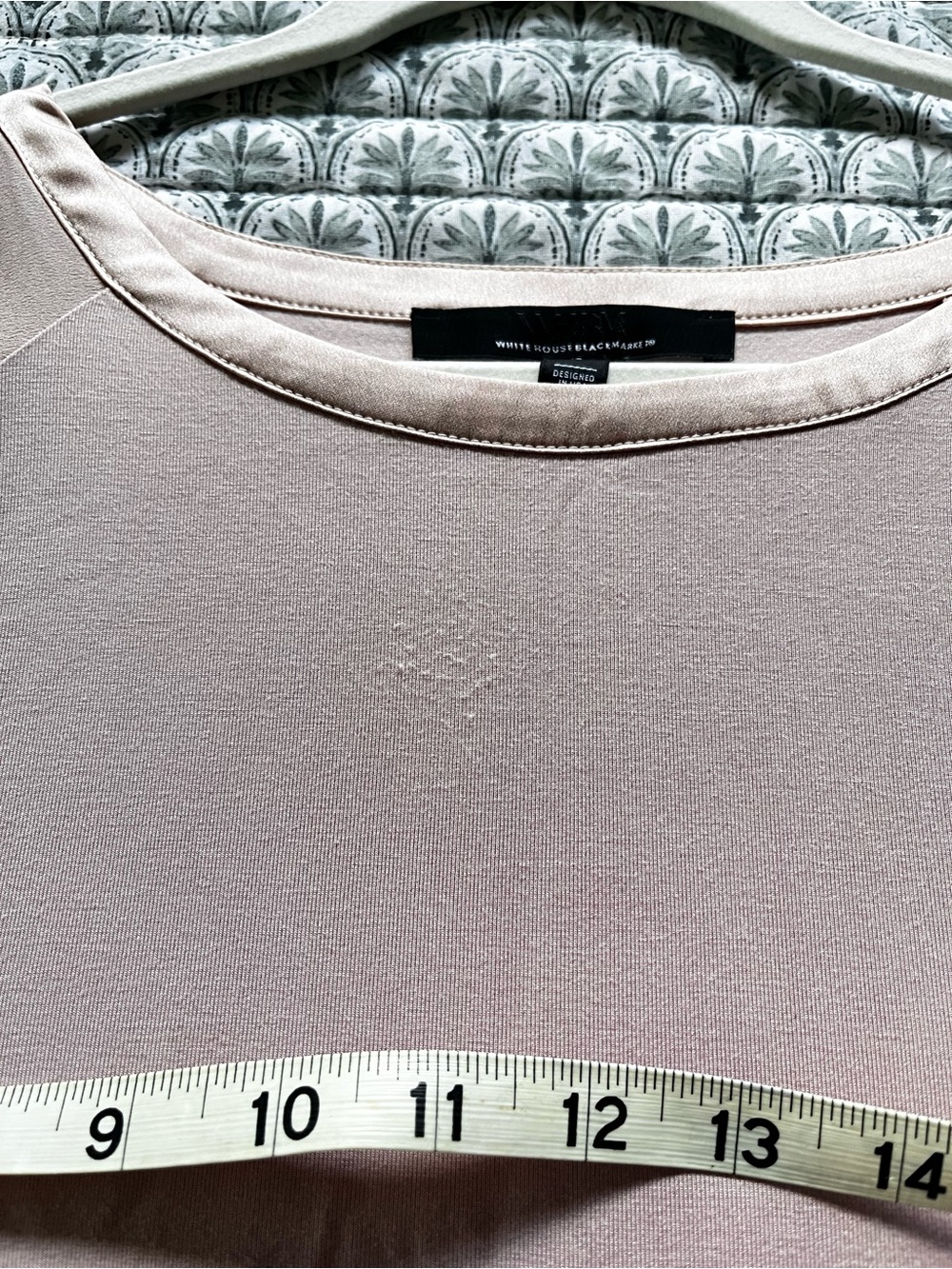 White House Black Market Blush Pink Scoop Neck Top - Picture 7 of 9